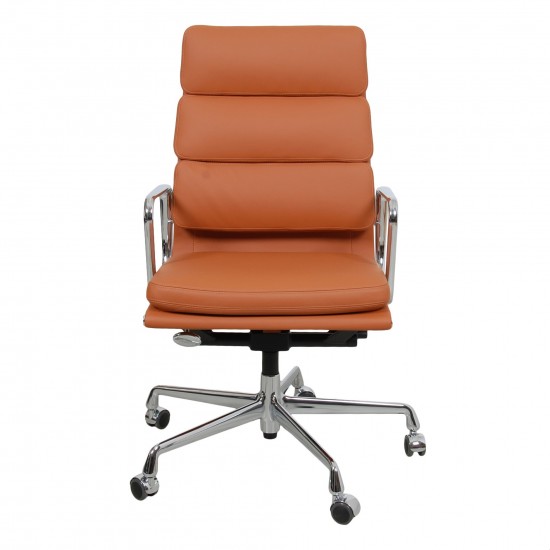 Cognac leather office discount chair